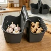 storage basket Household hanging storage basket Bathroom hanging basket kitchen and bathroom storage basket Wall-mounted storage Specification image